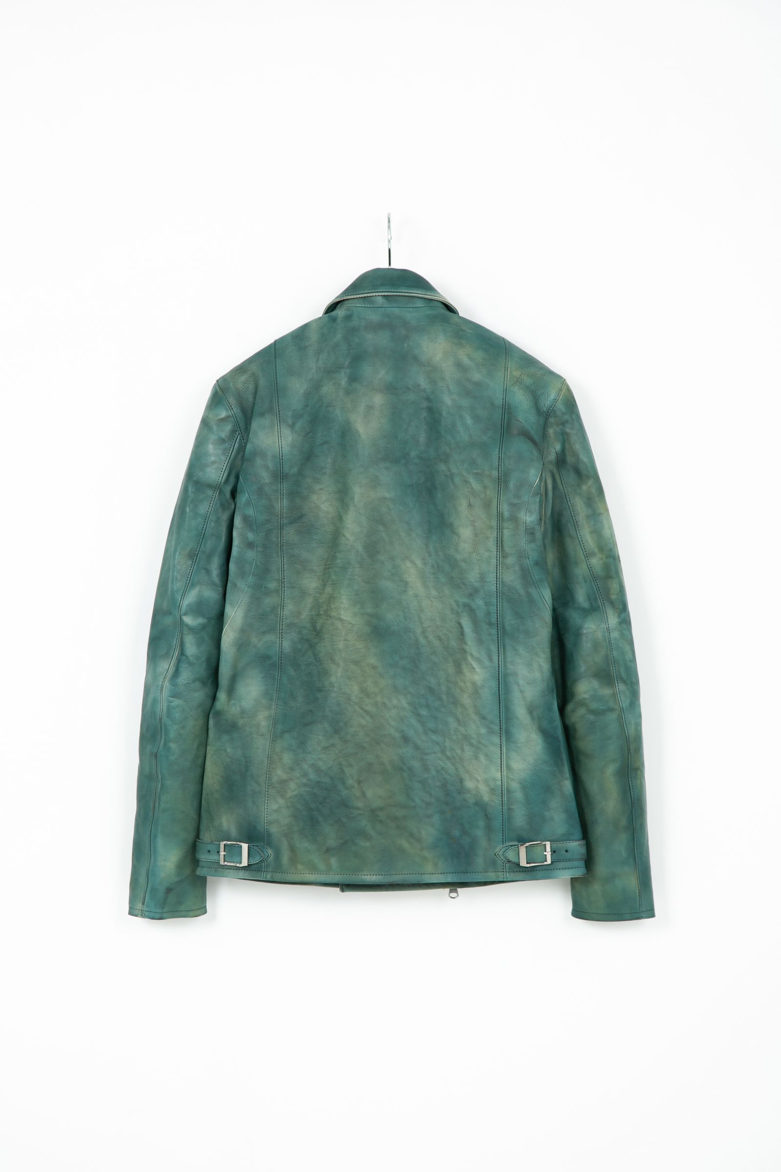 OVER ROAD Garment Burning Dyed Double Riders / BEER GREEN 【STRUM】