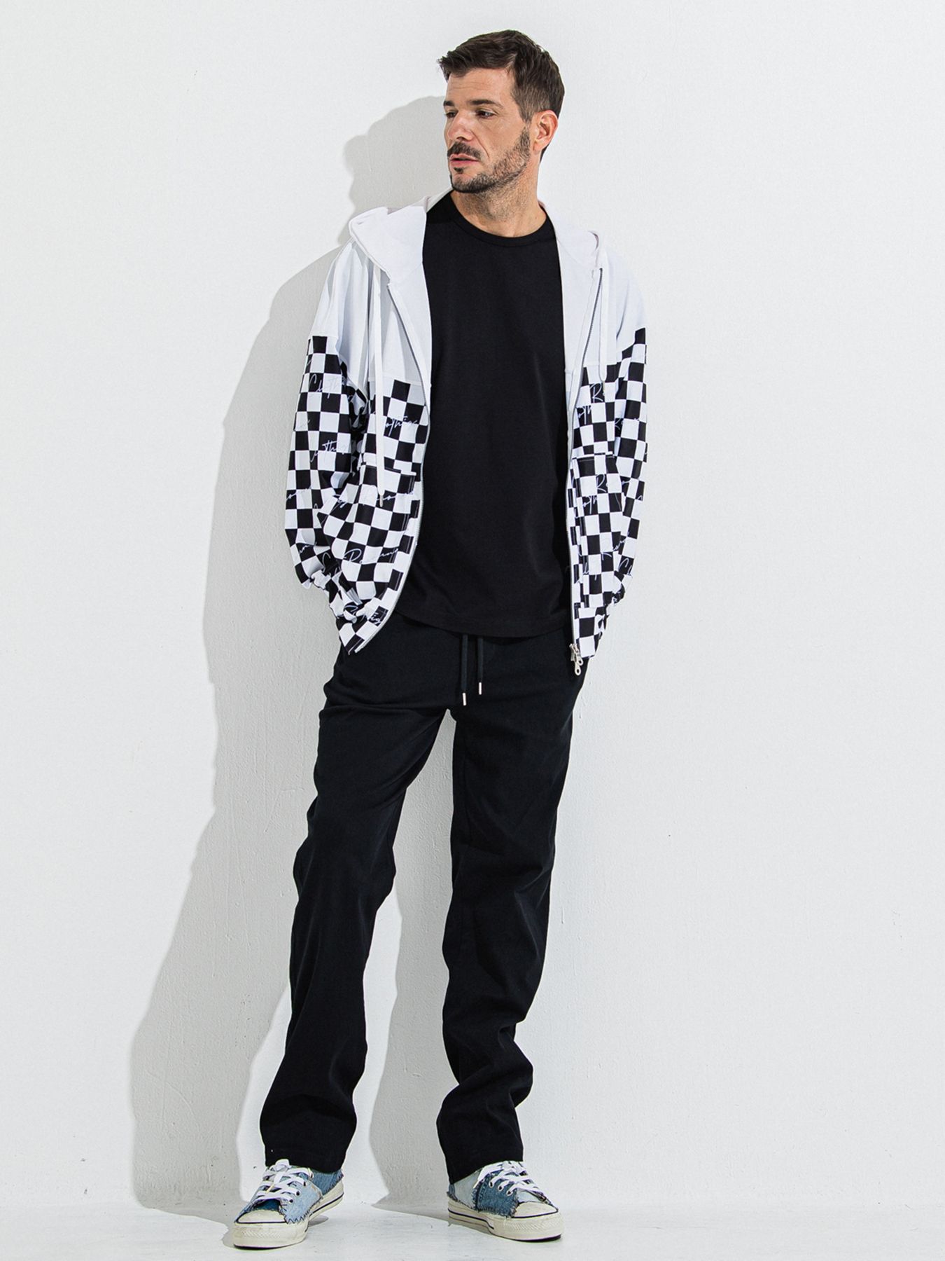 【予約品 】DENIM JERSEY WIDE PT / デニムジャージワイドパンツ / ブラック