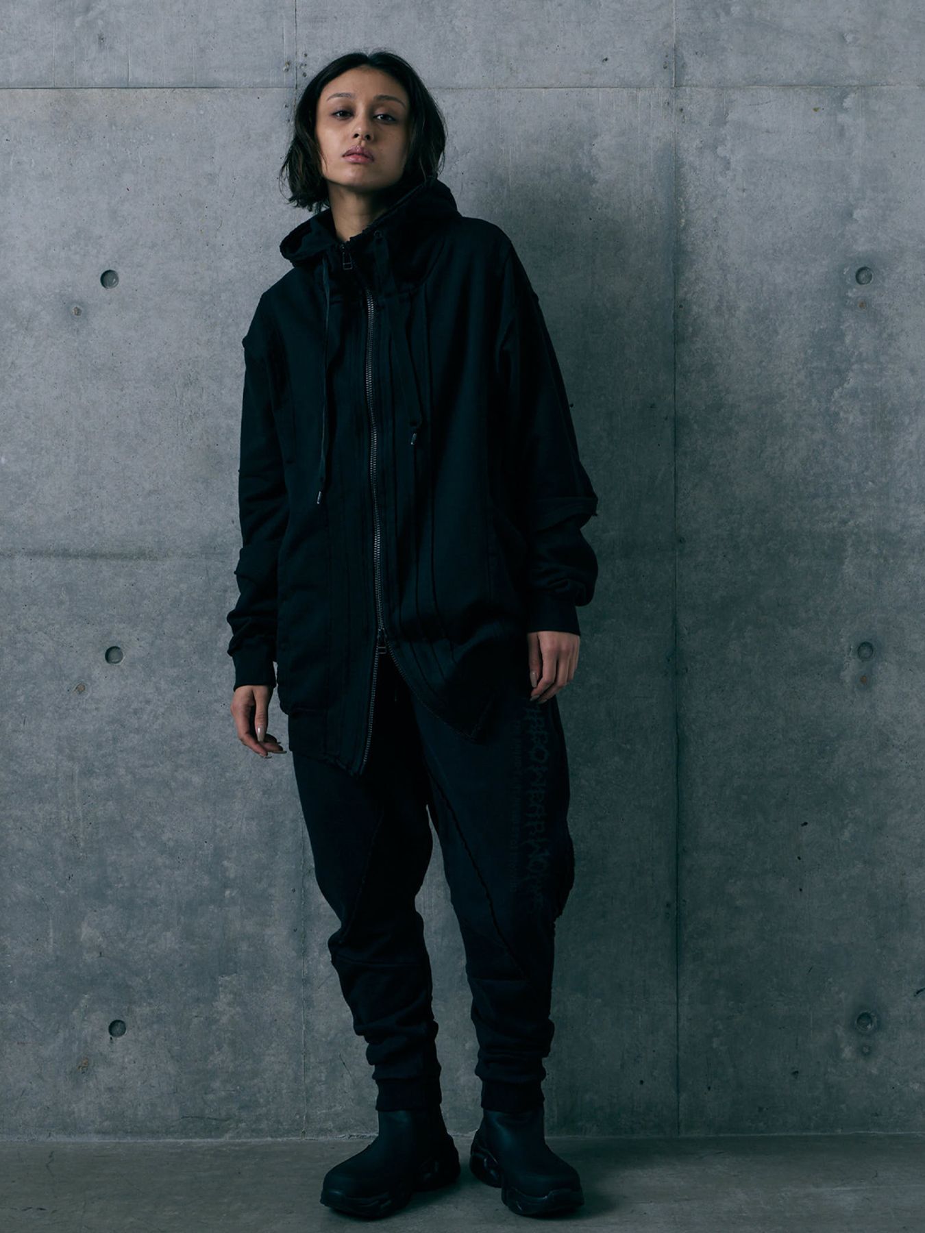 FRAGFORM ZIP HOODIE / ジップフーディー / BLACK