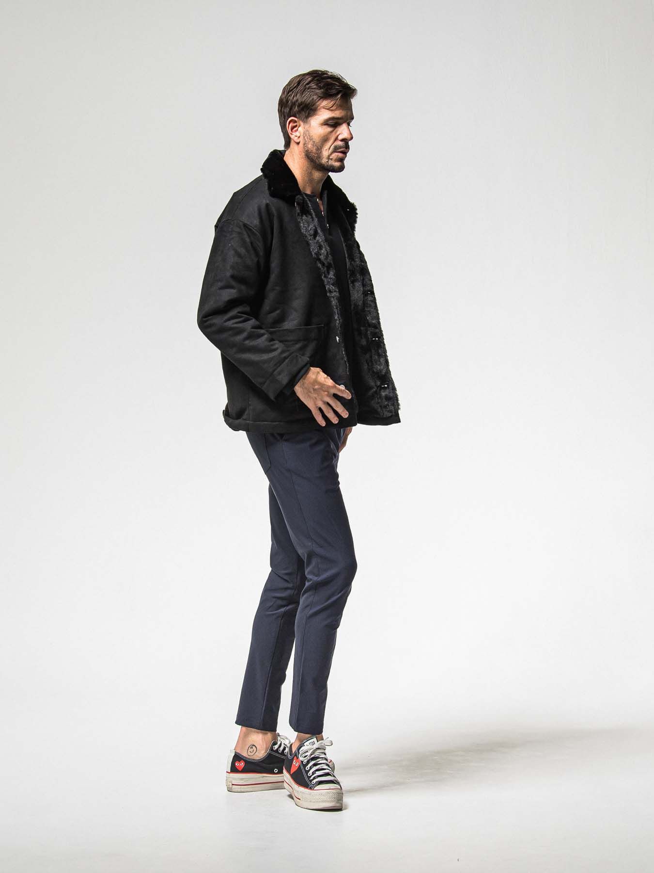 【予約品 8月31日(日) 締切】CHRIS EASY HEAT TUCK PANTS / クリス イージー ヒートタックパンツ / ネイビー
