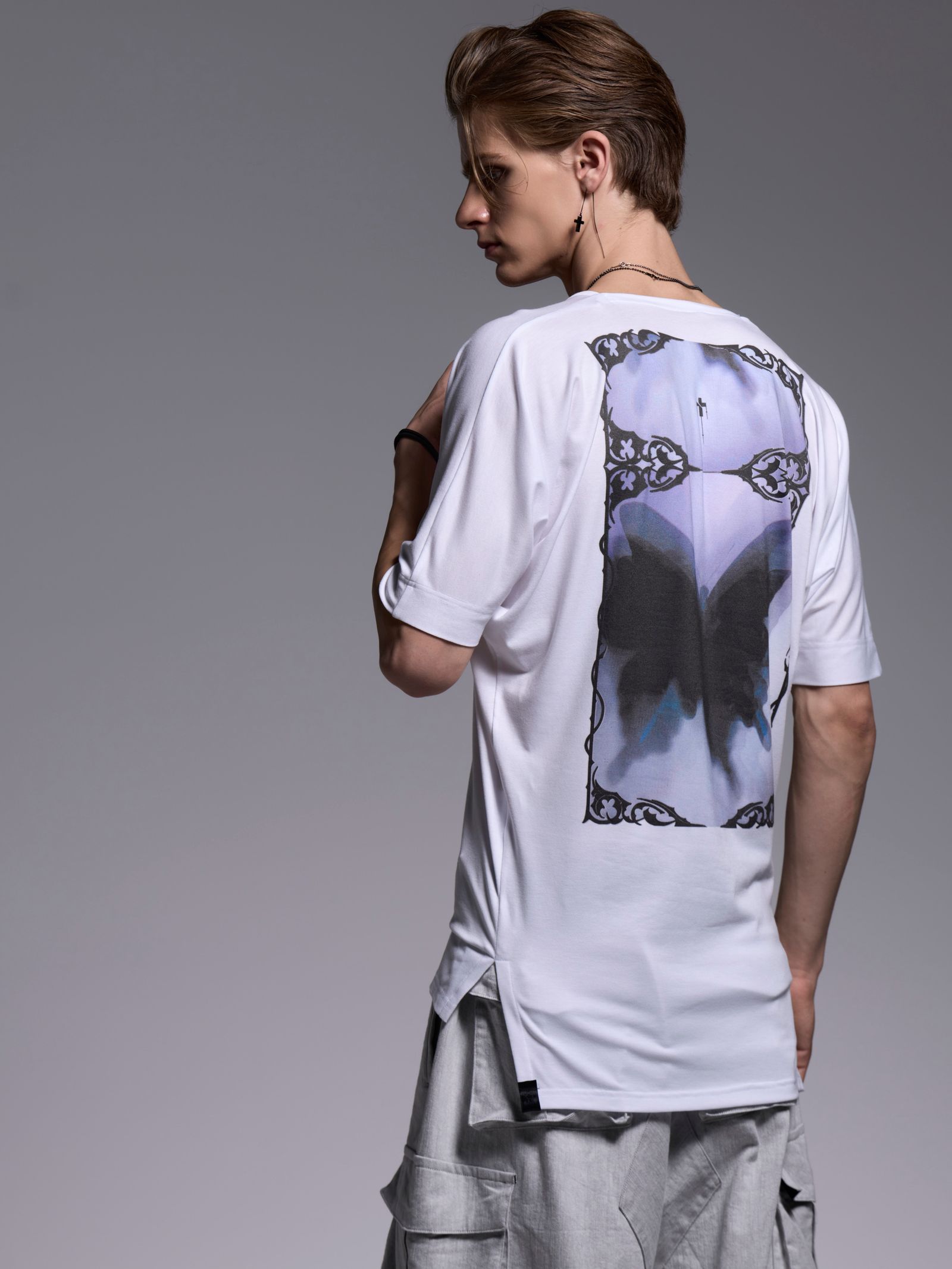 【予約品 1月4日(日) 締切】KIMONO Sleeve-T / 着物スリーブTシャツ / ホワイト