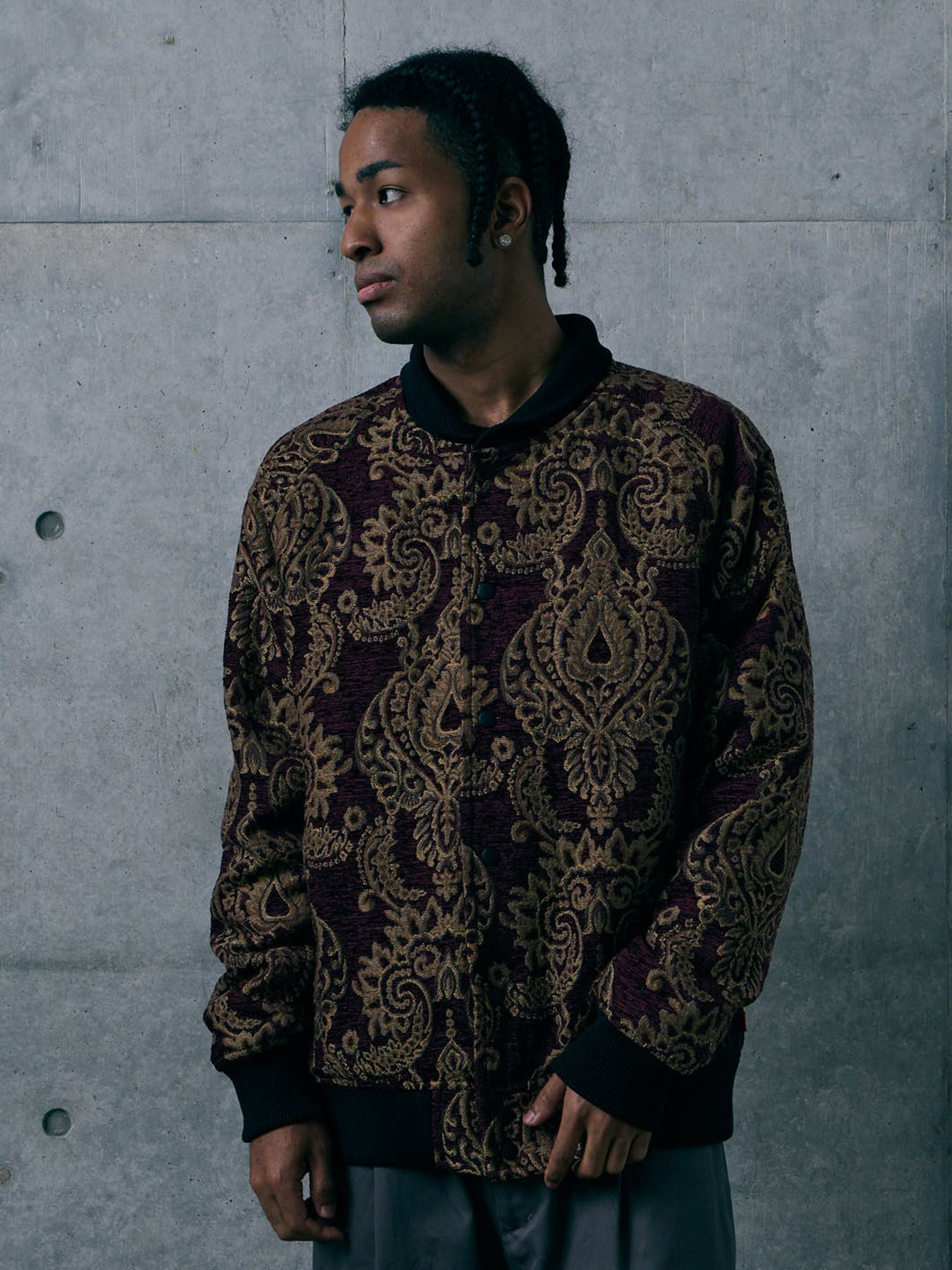 REGALIA JKT / ジャガードブルゾン / BURGUNDY