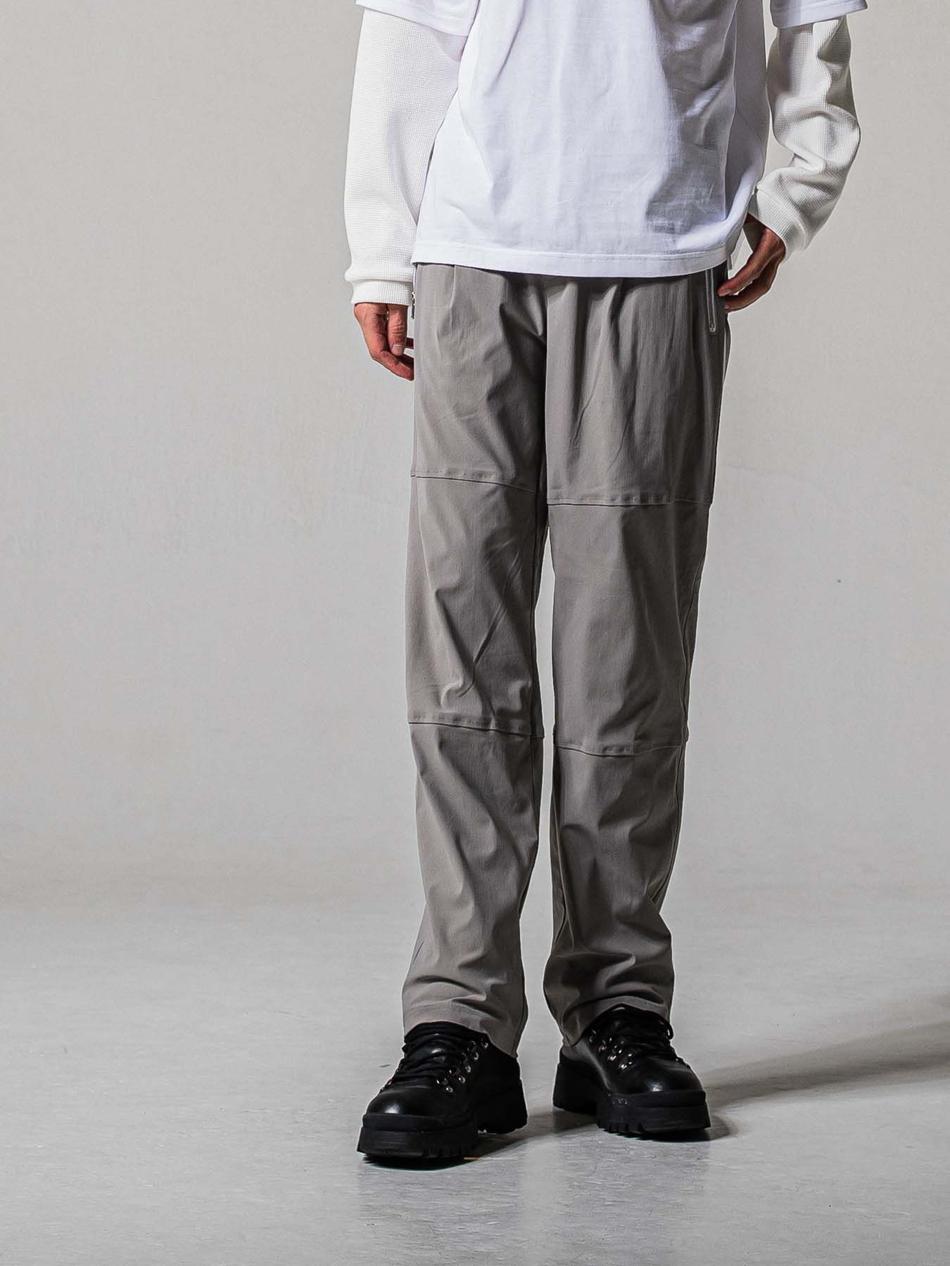 【予約品 11月16日(日) 締切】JONSON LINE WIDE PT / ジョンソン ライン ワイドパンツ / グレー×ホワイト