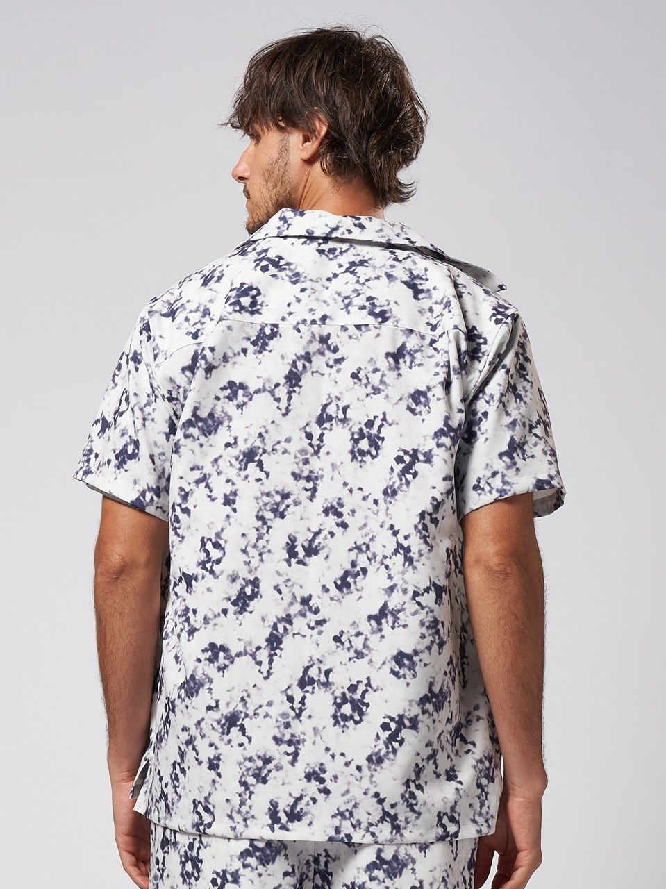 《予約品》 patterned s/s shirt / ハワイアンシャツ / ブラック