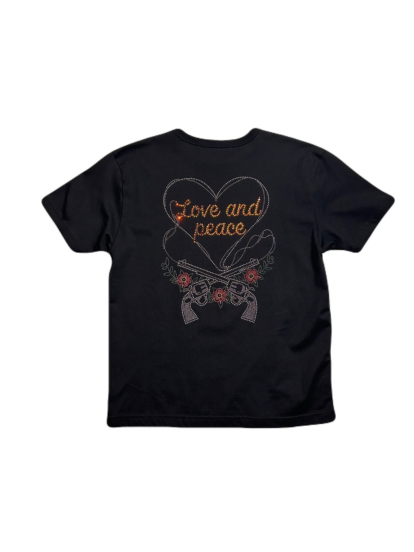 【予約品 8月10日(日) 締切 】WOMENS HEART CROSSGUN T / ハートクロスガン Tシャツ / ブラック