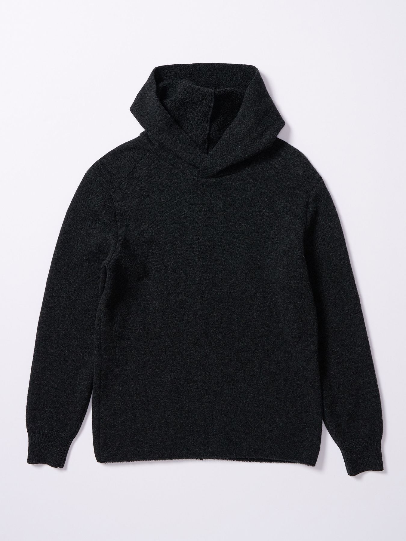 【予約品 4月19日(日) 18時締切】back pile hoodie / バックパイル フーディ / ブラック