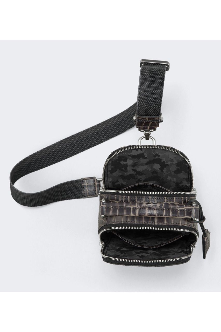 2WAYボディバッグ Tint Embossing Leather / Bordeaux 【aniary】