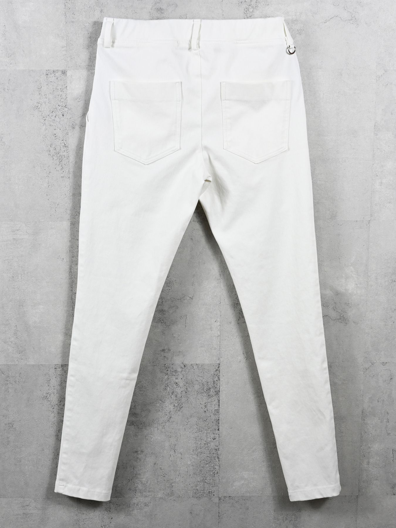 DENIM JERSEY CHRIS EASY TUCK PT / デニムジャージクリスイージータックパンツ / ホワイト
