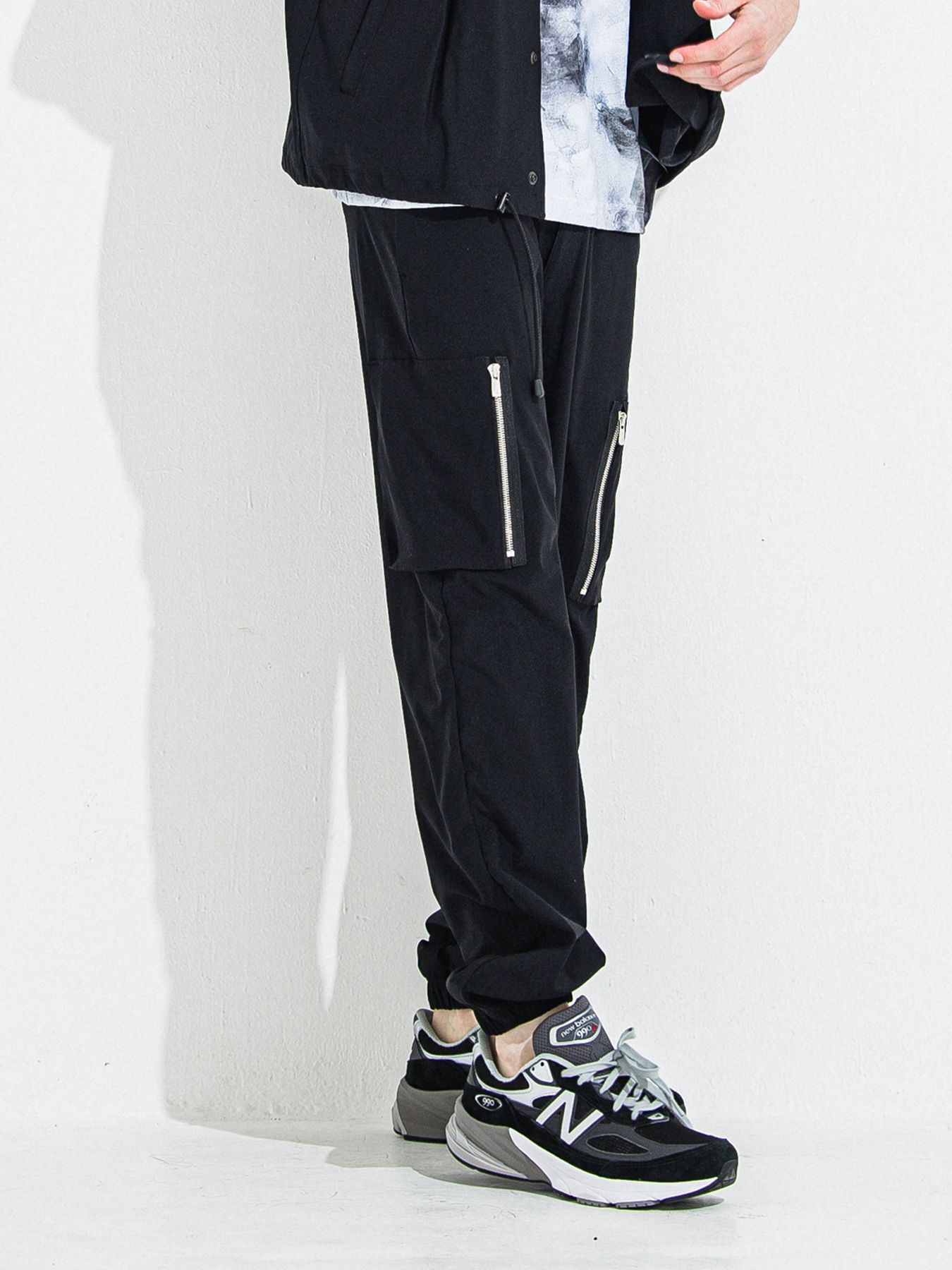 【予約品 】DAVID NYLON CARGO PANTS / デヴィッドナイロンカーゴパンツ / ブラック
