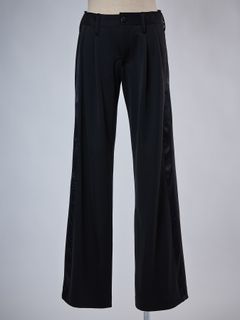 【予約品 4月26日(日) 締切】Side Line Wide Slacks / サイドラインワイドスラックス / ブラック
