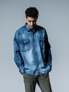 《予約品》 OVER DENIM shirts  / デニムシャツ / ダークインディゴ