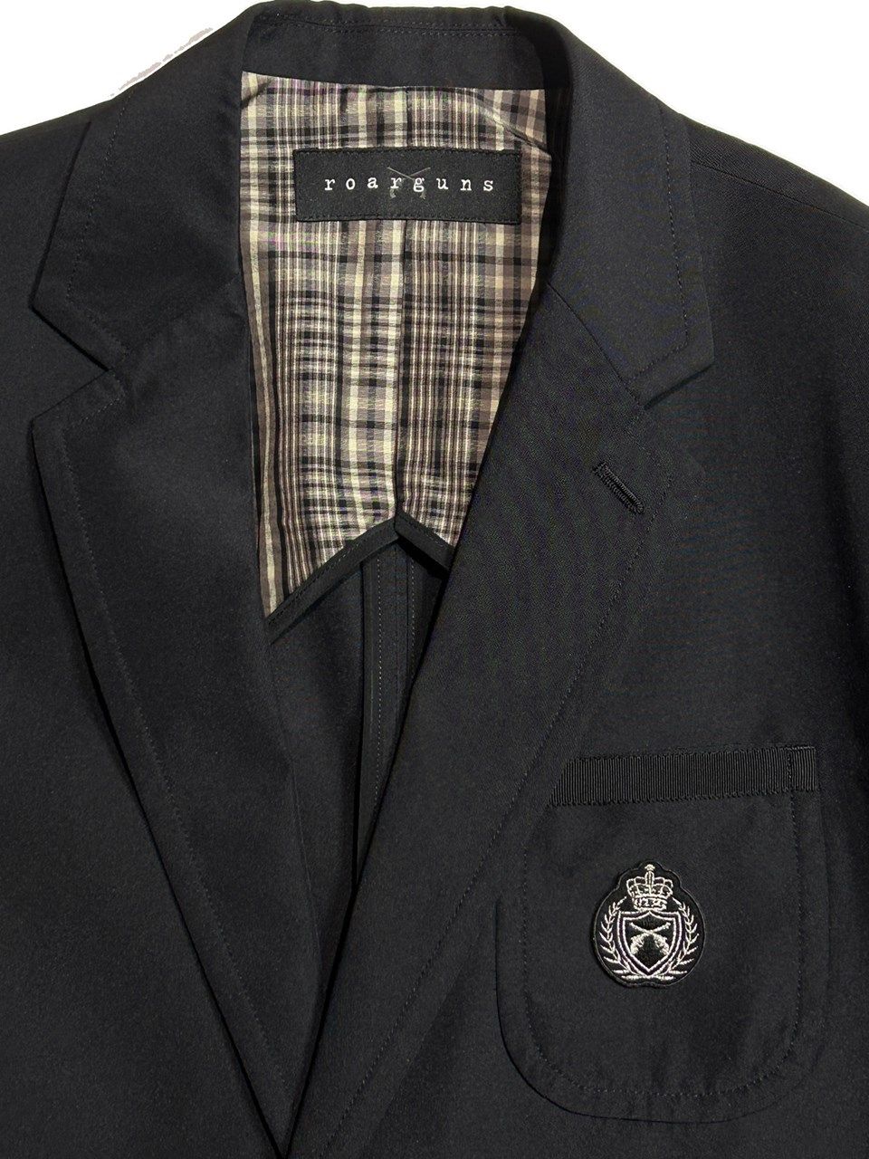 《予約品8月31日 23時55分締め》 TAILORED JKT / テーラードジャケット / ブラック 【roarguns 】 2024年1月入荷予定