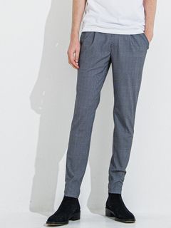 CHRIS EASY TUCK PANTS / クリスイージータックパンツ / チェックブラック CHECK BK