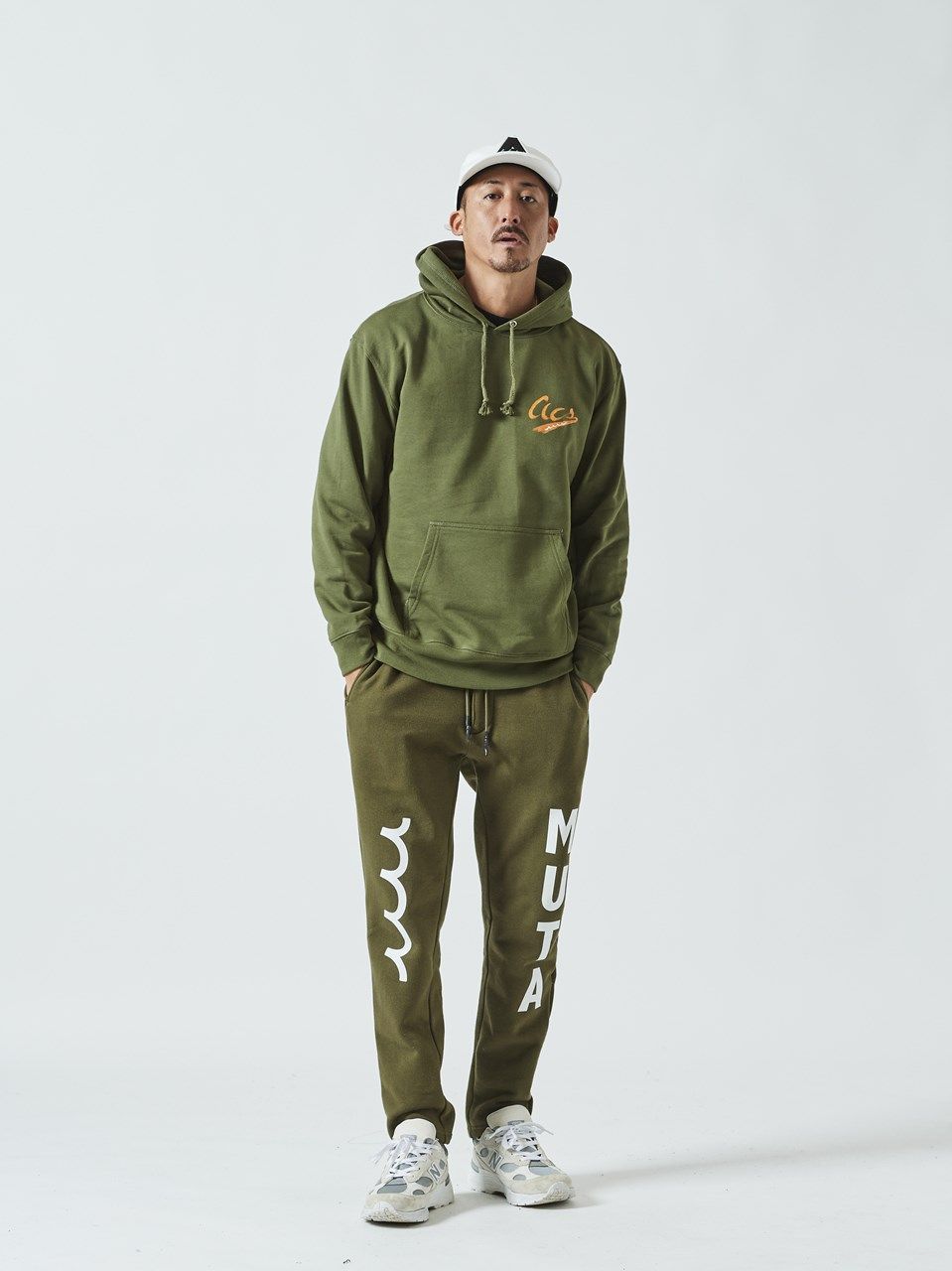 (予約品)  muta ohtadesigh×SToL Hooded Sweatshirt / スウェットパーカー / オリーブ 【Acanthus×muta】 9月上旬頃入荷予定