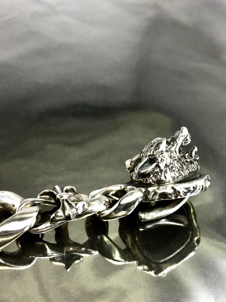 《受注生産》 #1CHAIN BRACELET [WOLF&GARGOYLES] / #1チェーンコンビブレスレット・ウルフ&ガーゴイル 【注文から2-3週間後入荷予定】