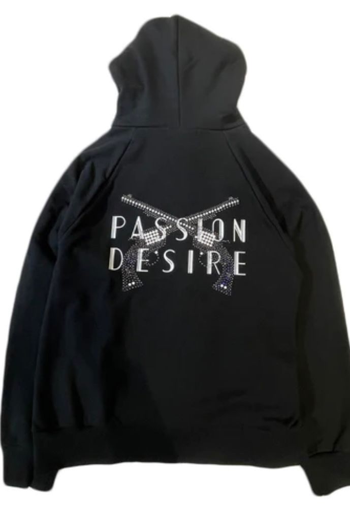 WネームPASSION DESIRE CROSSGUN HOODIE【roarguns × el conductorH】