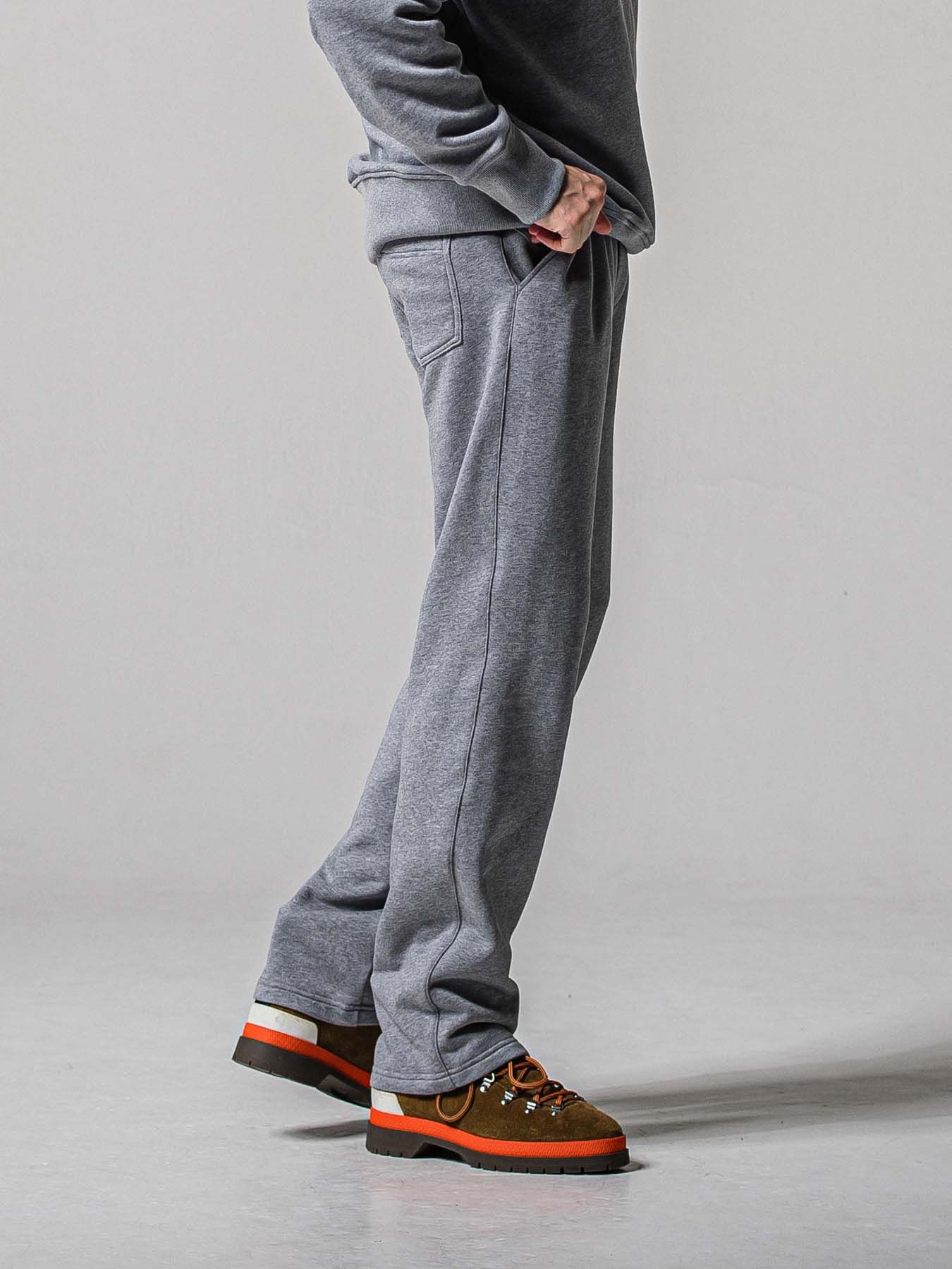 【予約品 11月16日(日) 締切】HF URAKE WIDE TUCK PANTS / 裏毛 セミワイドシルエット ワンタック イージーパンツ / グレー