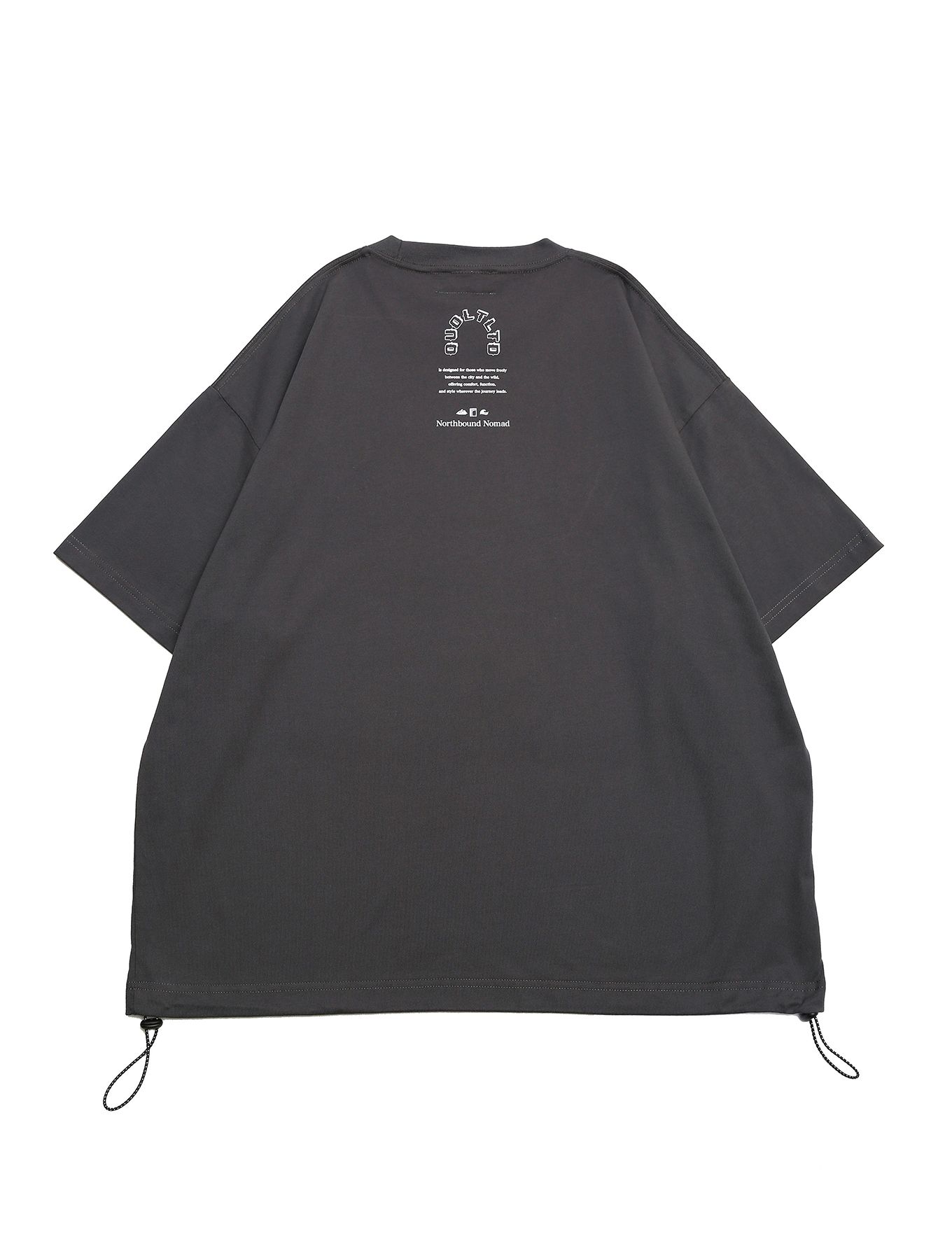 TIGRE-CORD TEE / 刺繍&プリントTシャツ / スミクロ【QUOLT】