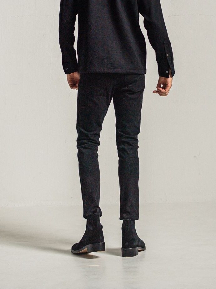 《予約9月1日18時締め》 MICK DENIM JERSEY  / ジャージデニム / ブラック