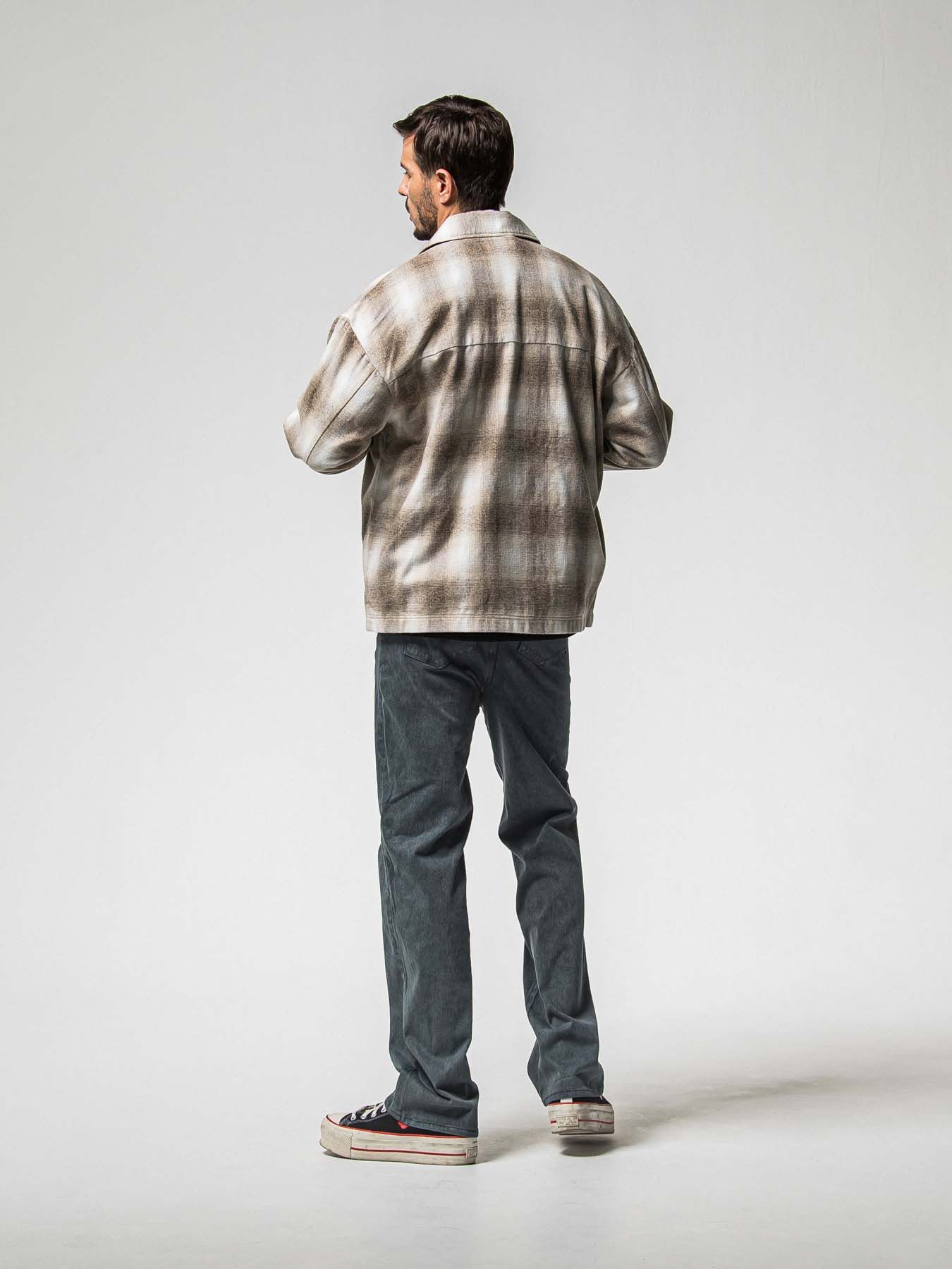 【予約品 8月31日(日) 締切】FLANNEL CHECK JK / フランネルチェック ジャケット / ブラウン