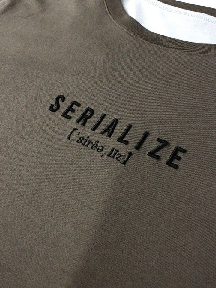 LOGO ZIP TEE×TANK TOP TシャツXタンクセット / モカチャコール×ベージュ