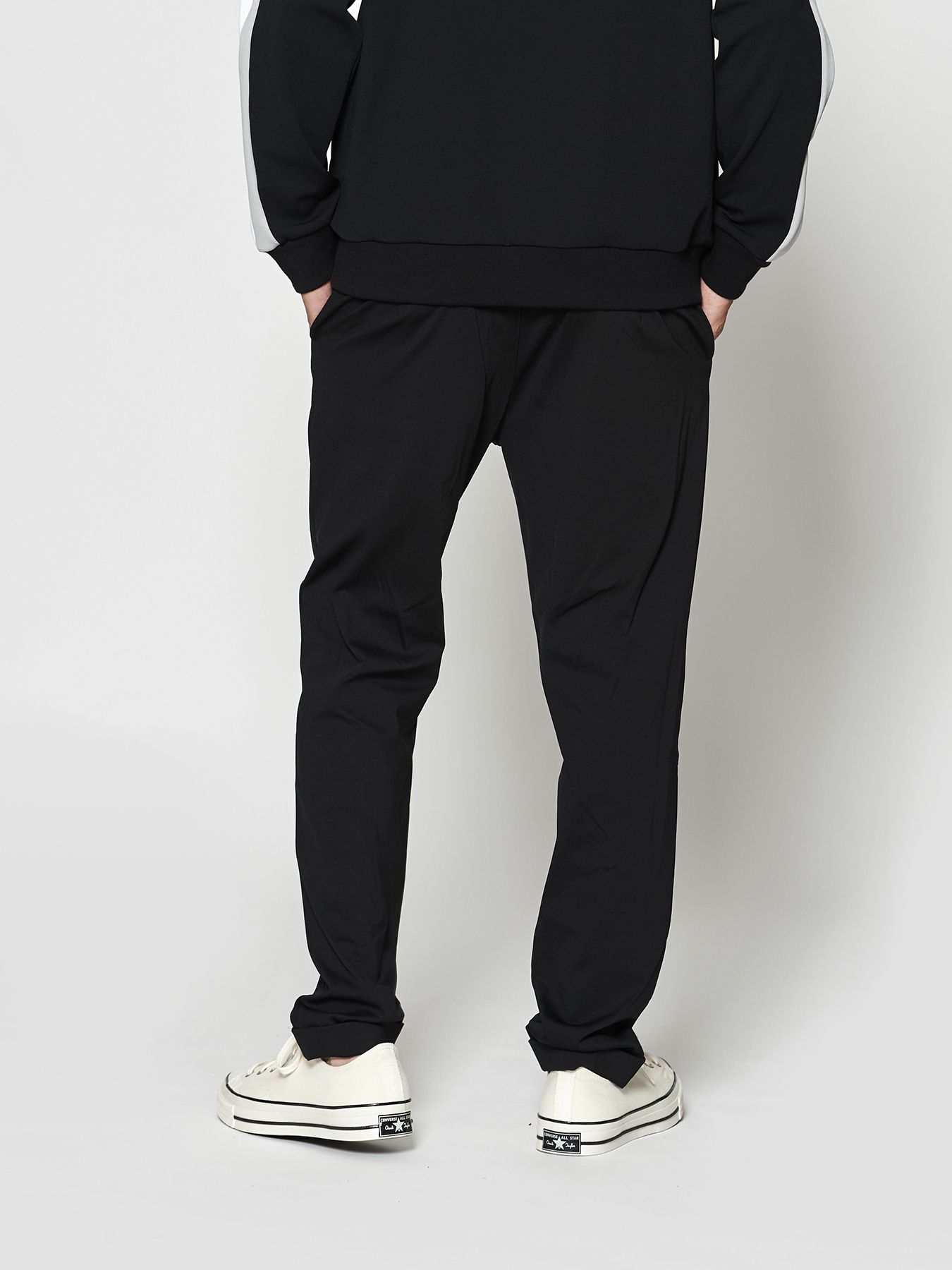 【予約品 10月9日(木) 締切】muta Easy Tight Slacks / イージータイトスラックスパンツ / ブラック【Acanthus × muta MARINE】