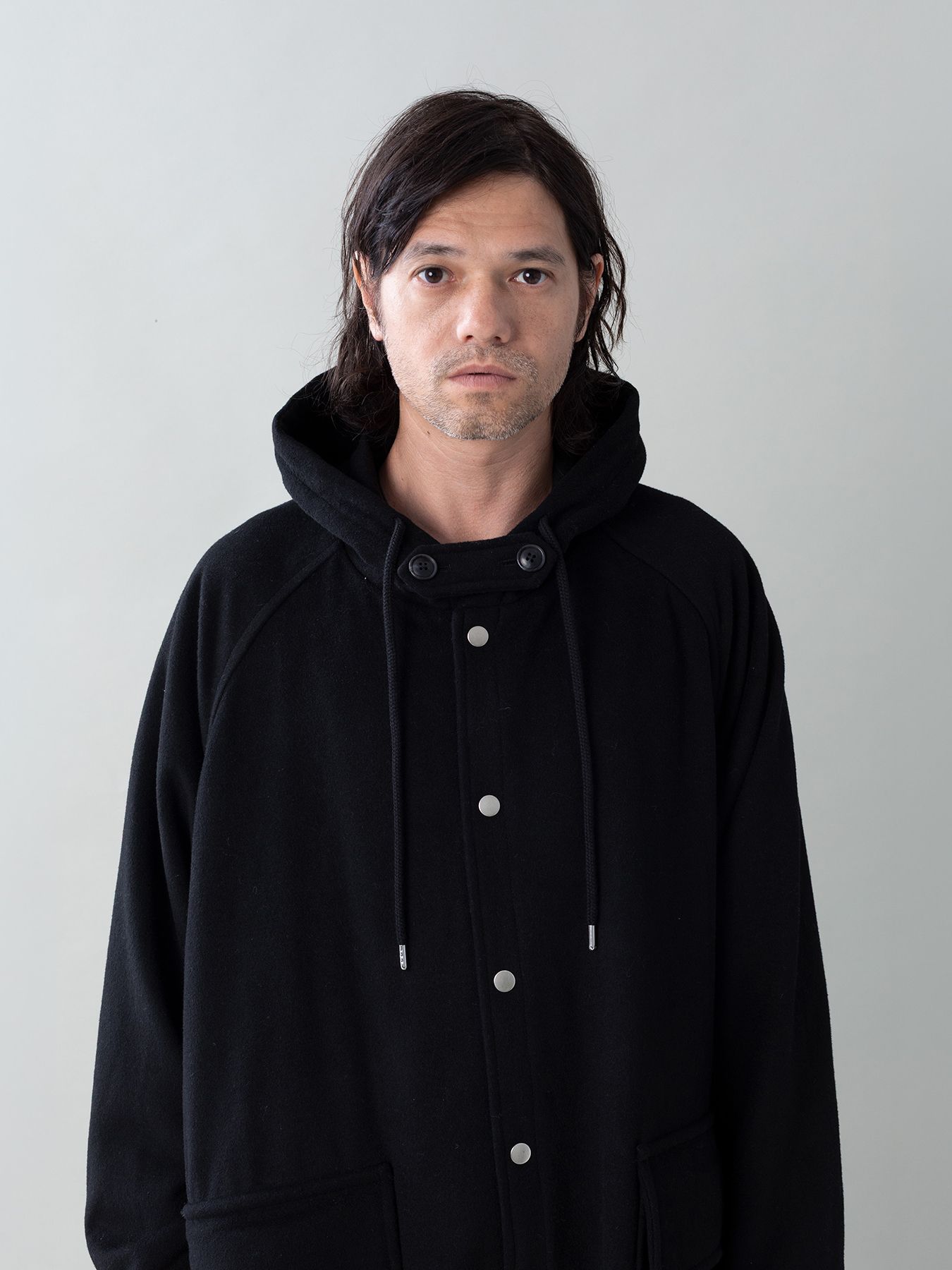【予約品 5月27日(水) 締切】BURLY-COAT / フードコート / ブラック