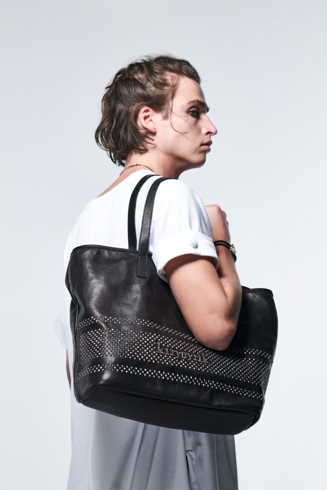 StudsLeatherToteBag / ブラック 【kiryuyrik】