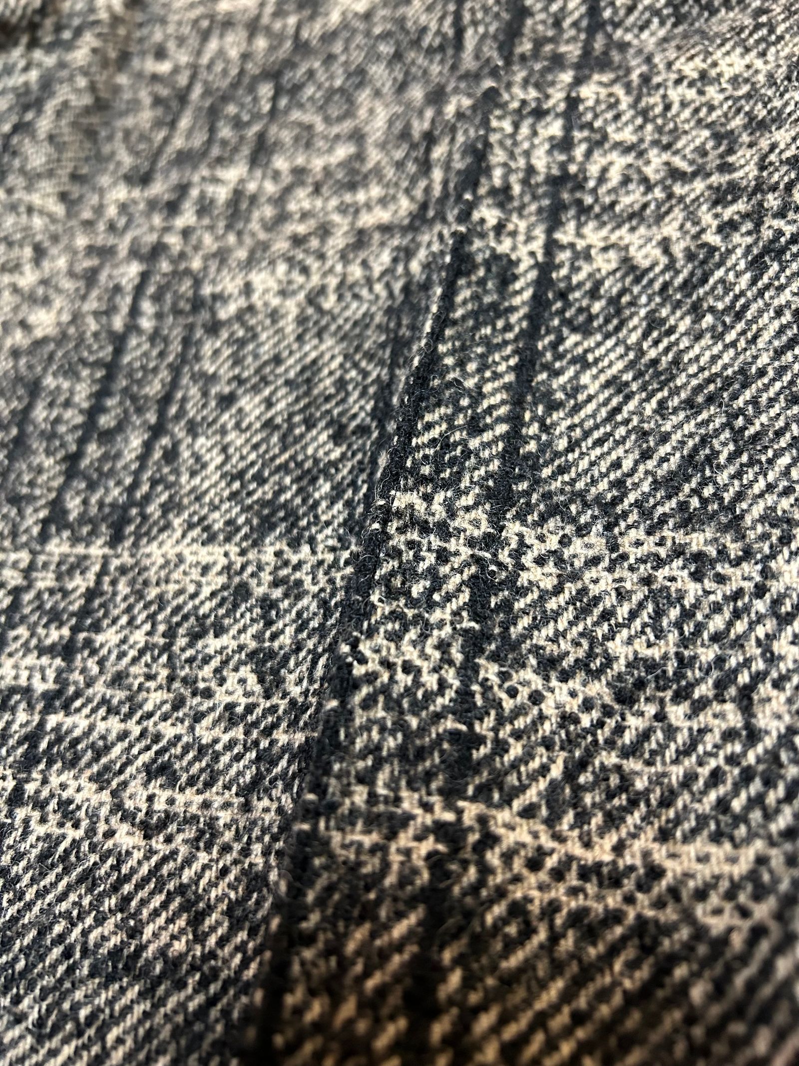Check Loop Tweed Track Taperd Pants / トラック テーパードチェックイージパンツ / ブラウン