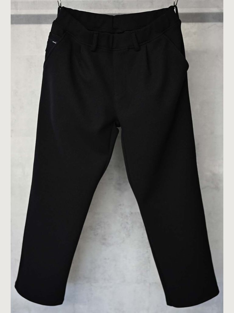 《予約9月1日18時締め》 MELTON WIDE TUCK PANTS  / ワイドタックパンツ / ブラック