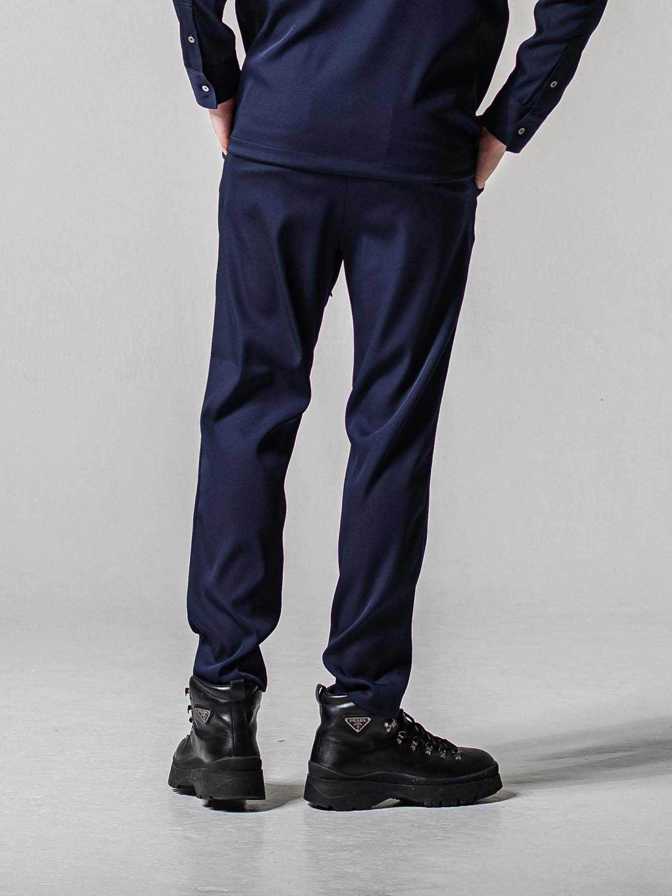 【予約品 11月16日(日) 締切】PAT WIDE EASY PANTS / ワイドイージースラックス / ネイビー