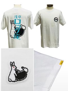 TPC×FR2×浅草ロック座ⒷRT-TS-02 バックにプリント TPC t-shirts  ホワイト[TPC］