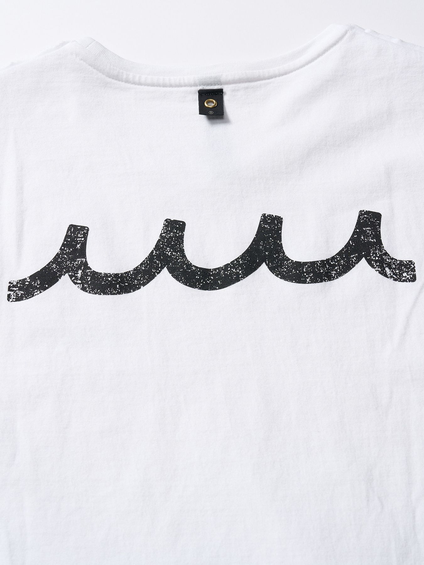 【予約品 1月25日(日) 締切】muta × wjk collection：cut-off S/S (printed) / カットオフ ショートスリーブ / ホワイト