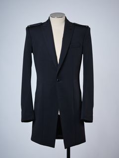【予約品 4月26日(日) 締切】Epolette Long Jacket / エポレット ロングジャケット / ブラック