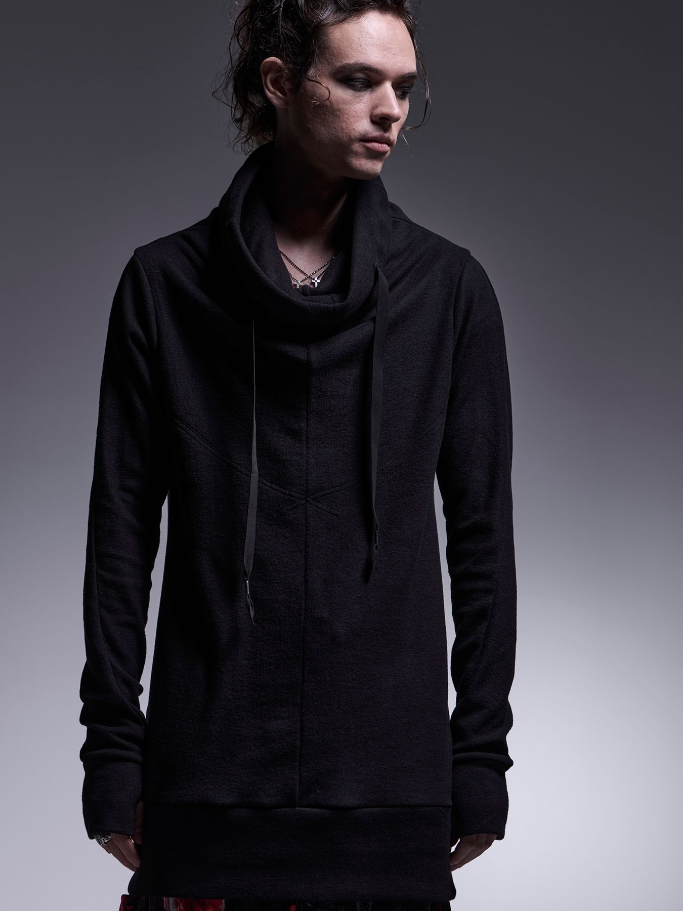 【予約品 7月13日(日) 締切】Loose High Nack / ヒートテックジャージー ルーズハイネック / ブラック