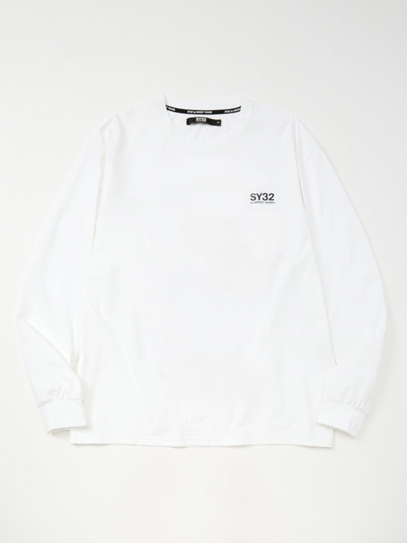 CIRCLE LOGO BACK PRINT L/S TEE / サークルロゴ バックプリント 長袖Tシャツ / ホワイト 【SY32 by SWEET YEARS】