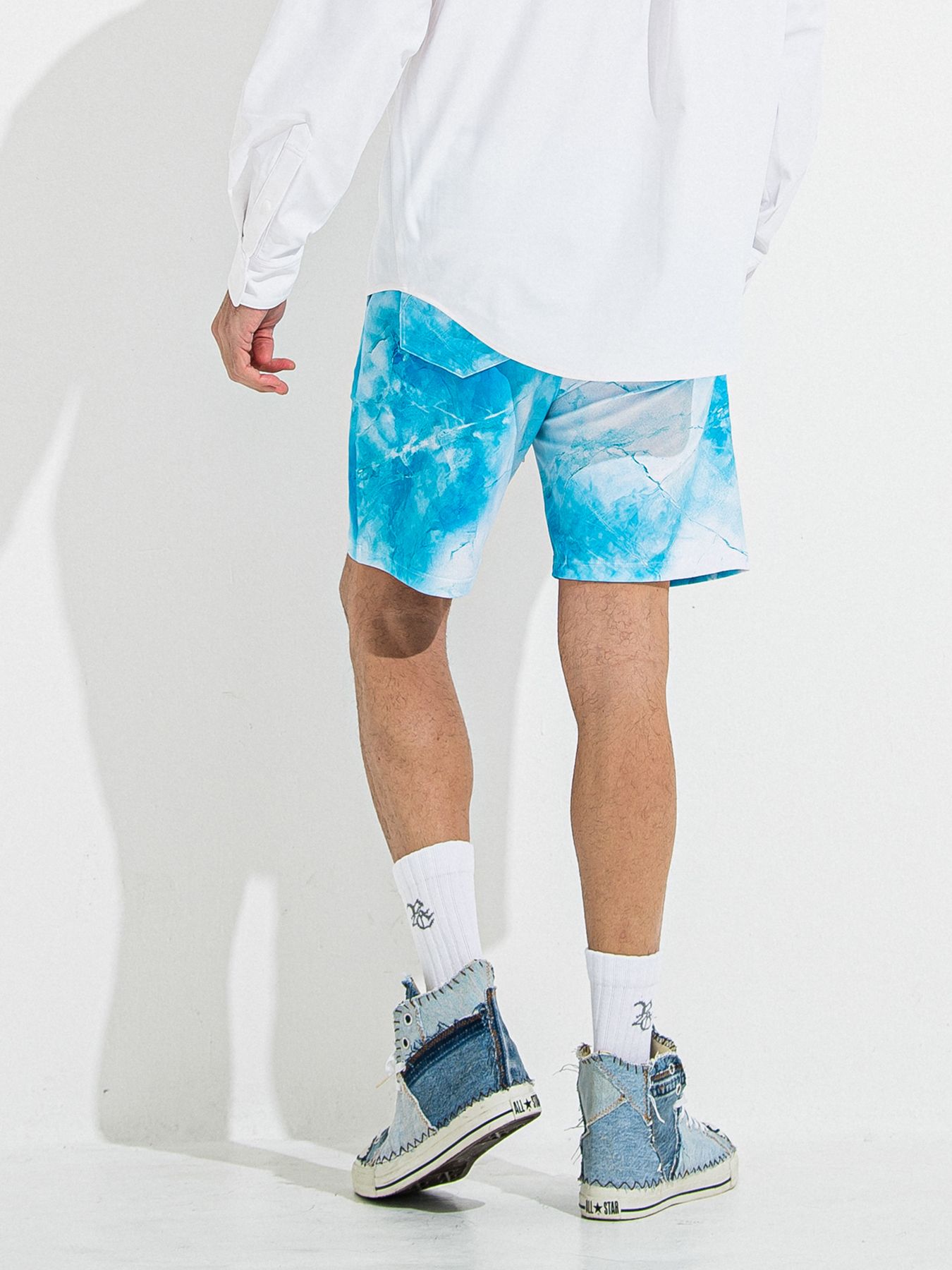 【予約品 】RASH SHORTS / ラッシュガード ショーツ / マーブルブルー
