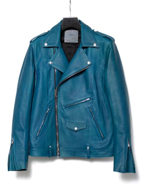 【予約品 10月13日(月) 締切】Hybrid Vegetable Tanned Calfskin Garment Burning Dyed Double Riders / ハイブリッド タンニン鞣し カーフスキン 燃焼製品染めダブルライダース / ROM