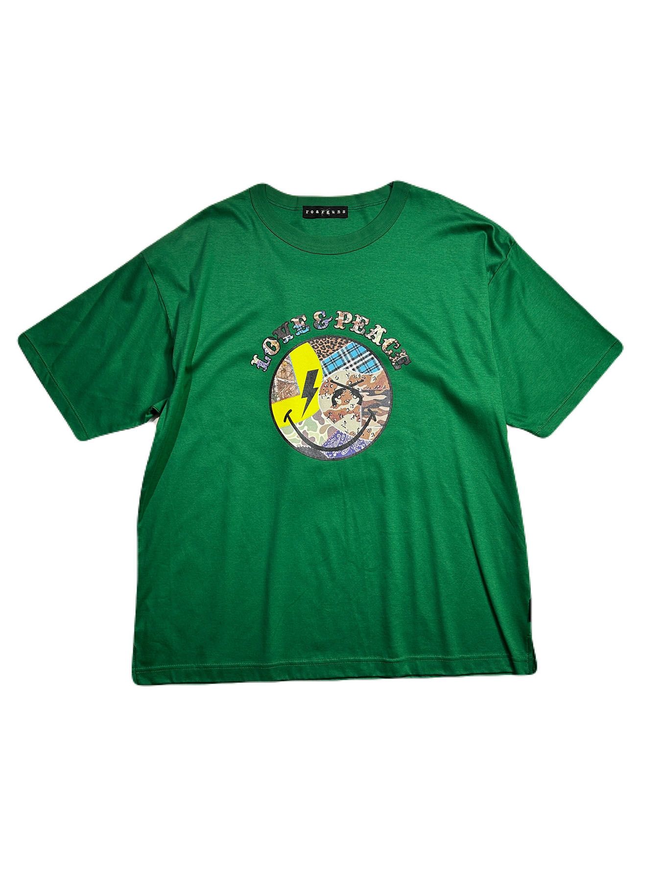 【予約品 8月10日(日) 締切 】PATCH SMILE S/S T / パッチスマイル Tシャツ / グリーン