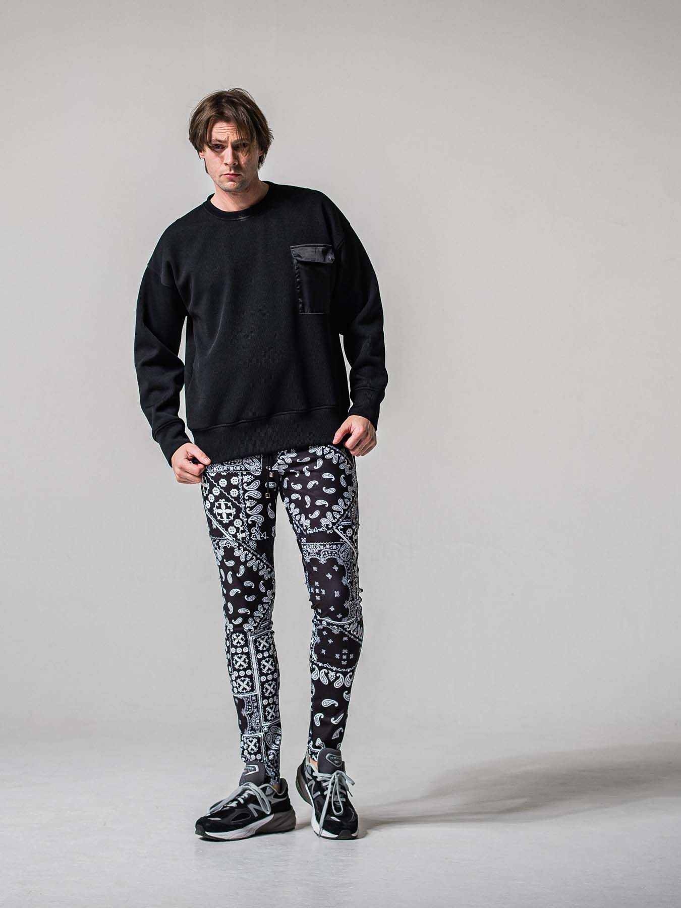 【予約品 11月16日(日) 締切】JOHNSON LINE PANTS / ジョンソンラインパンツ / バンダナブラック