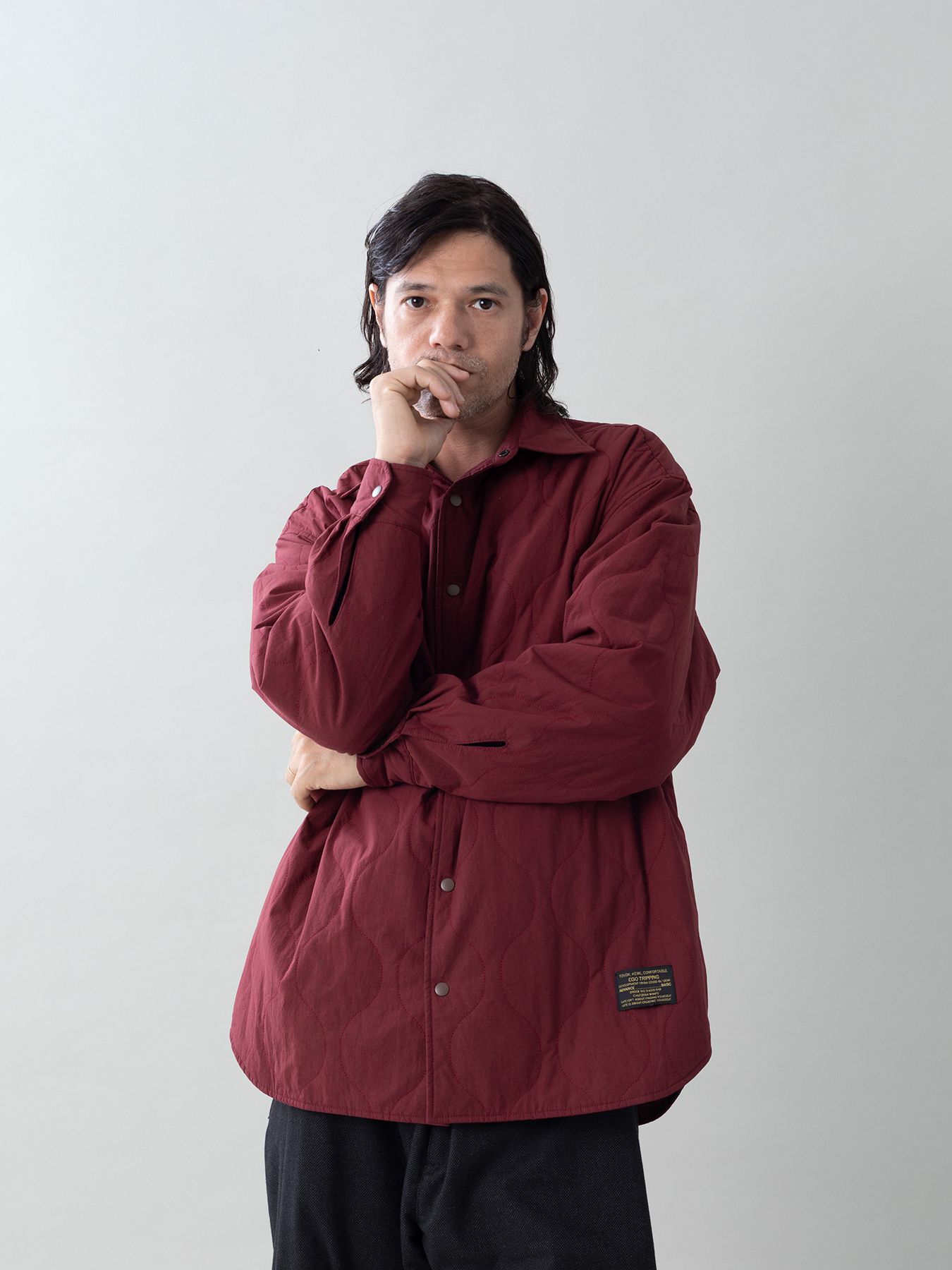 【予約品 5月6日(水) 締切】FLIPPADDING-SHIRTS / リバーシブルシャツ / ワイン×ワイン