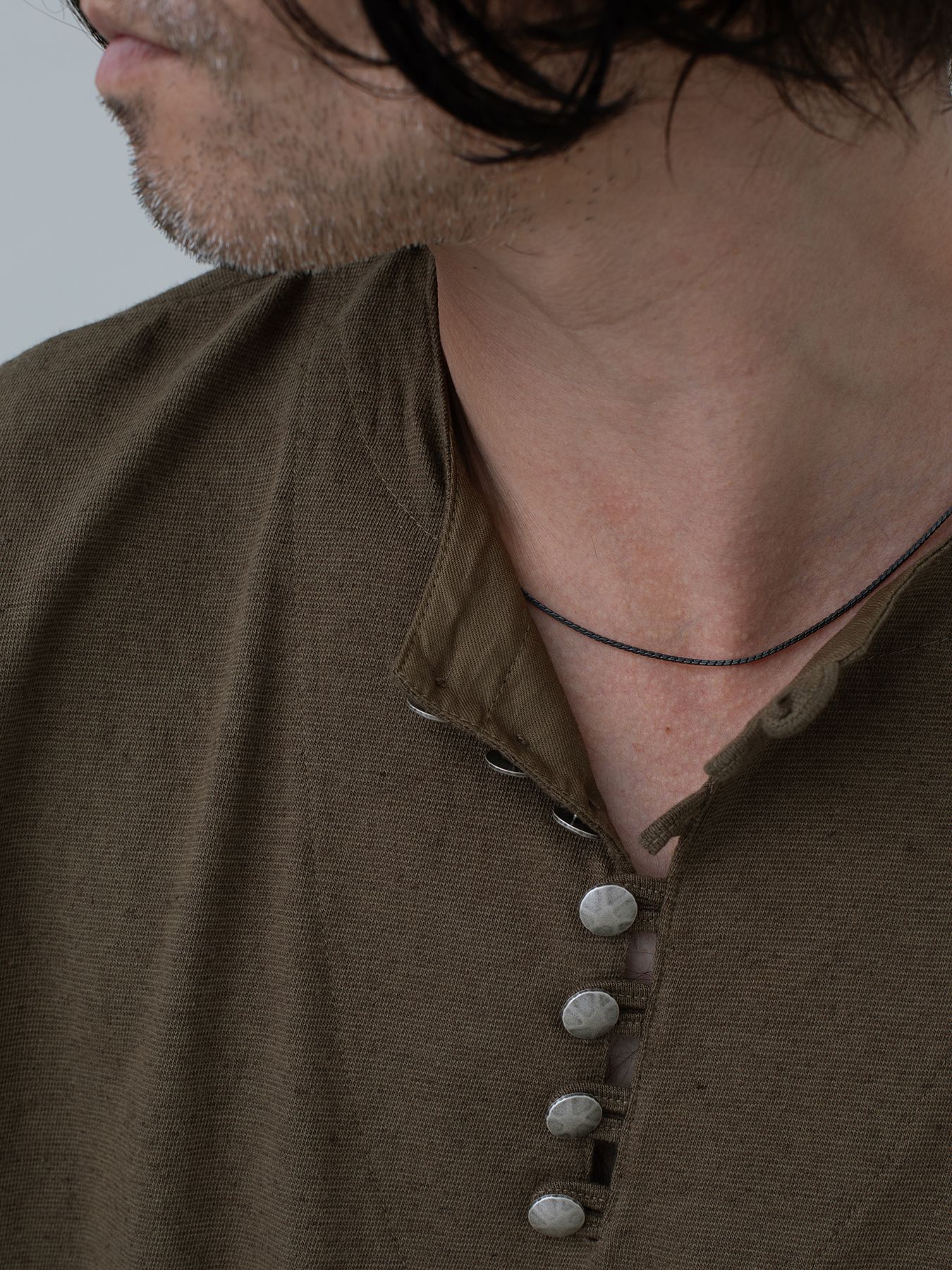 【予約品 11月23日(日) 締切】EUROHENRY / コットンリネン ヘンリーネック / BEIGE