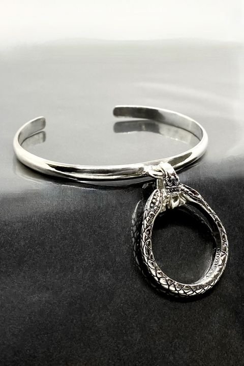 《受注生産》 BANGLE BRACELET [HORSESHOE:SNAKE] バングル 【GOD SIZE】 注文から1~2月間後入荷予定