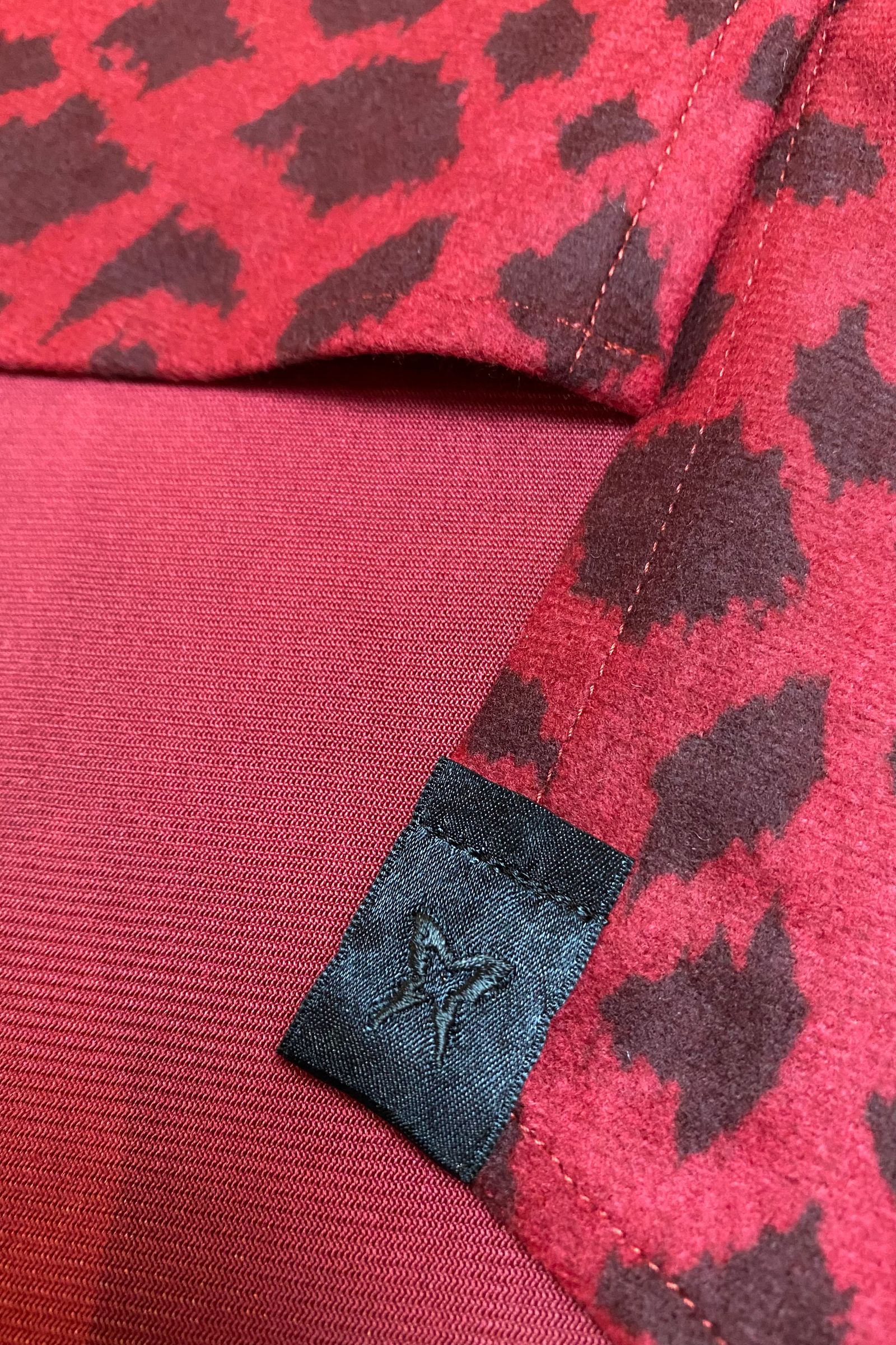 Shirts シャツ LeopardSuede / Red 【kiryuyrik】