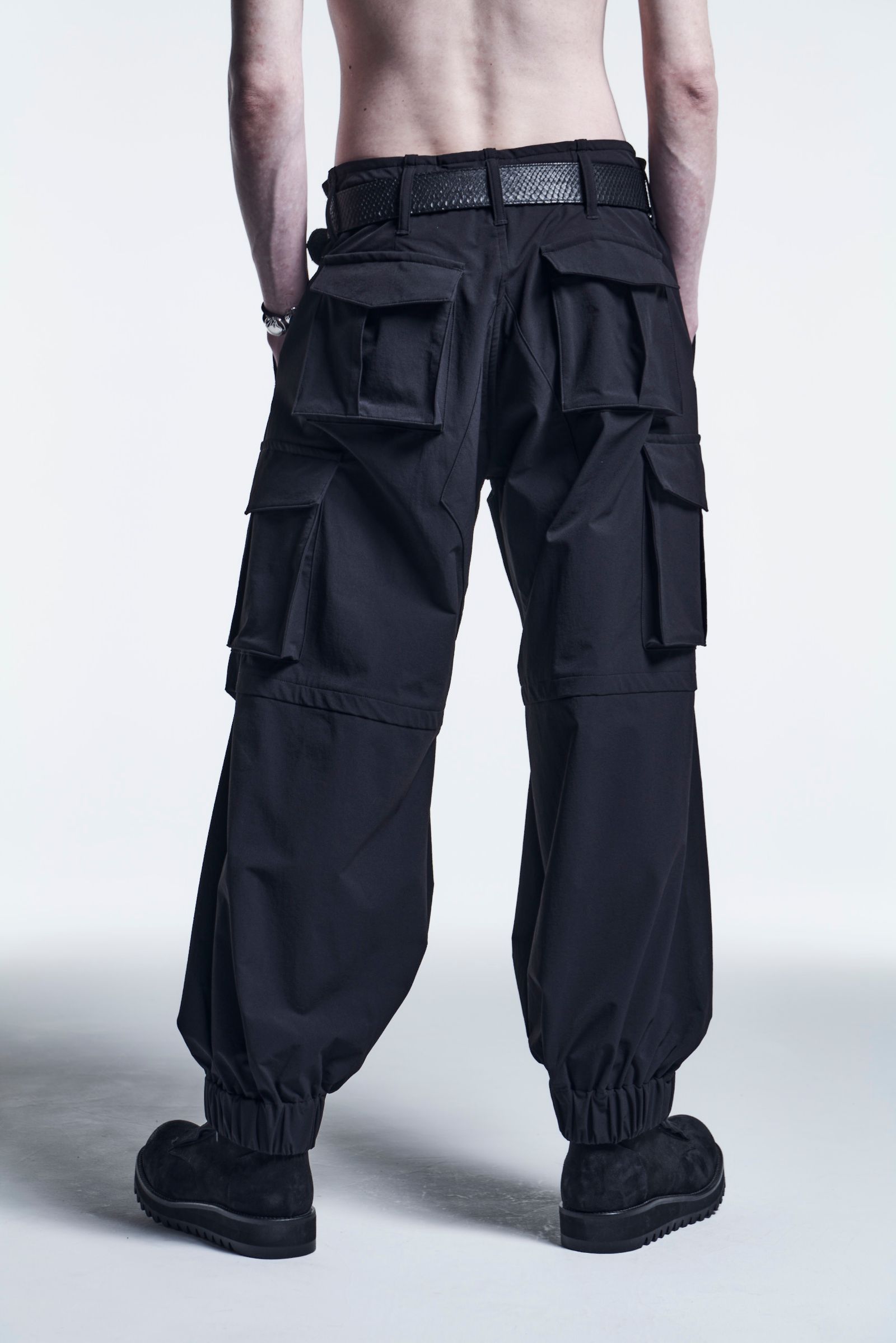 《予約品》 CargoPants 2Way-W-Cloth / Black 【kiryuyrik】 9月入荷予定