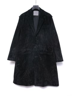 【予約品 4月6日(月) 締切】Japanese Calf Suede Chester Long Coat / カーフスエード チェスター ロングコート / RUTH