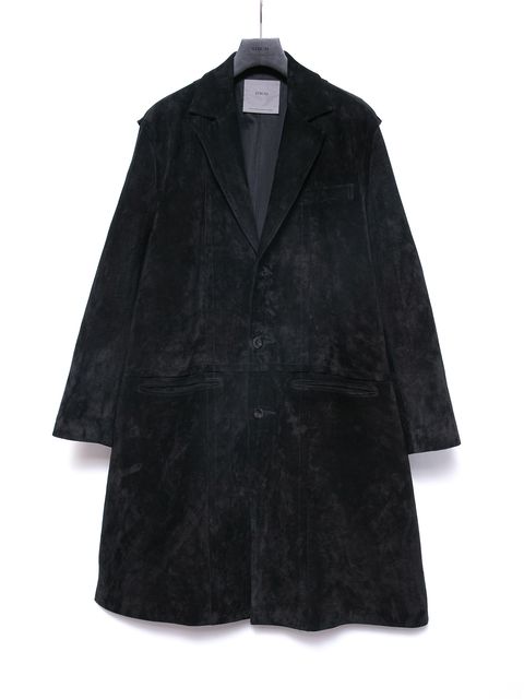 【予約品 4月6日(月) 締切】Japanese Calf Suede Chester Long Coat / カーフスエード チェスター ロングコート / RUTH