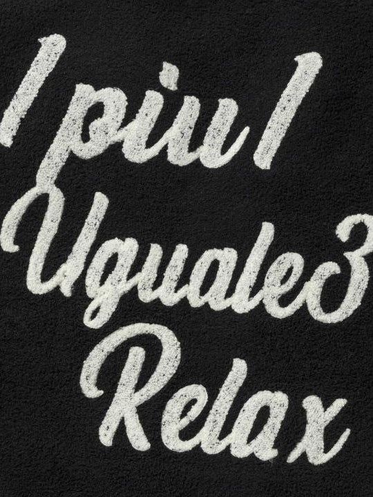 バックロゴショールカラーニットカーディガン / ブラック 【1PIU1UGUALE3 RELAX】