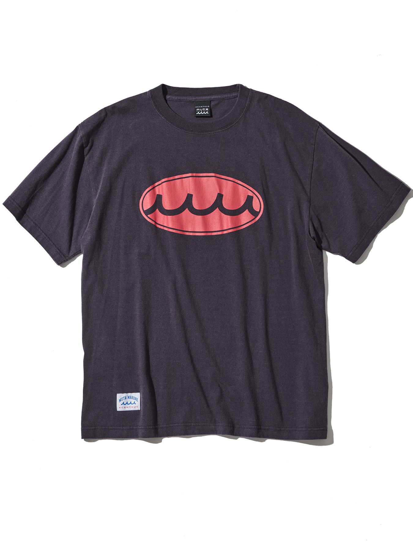 【予約品 10月9日(木) 締切】muta Aging Circle Logo Tee / Tシャツ / ネイビー【Acanthus × muta MARINE】