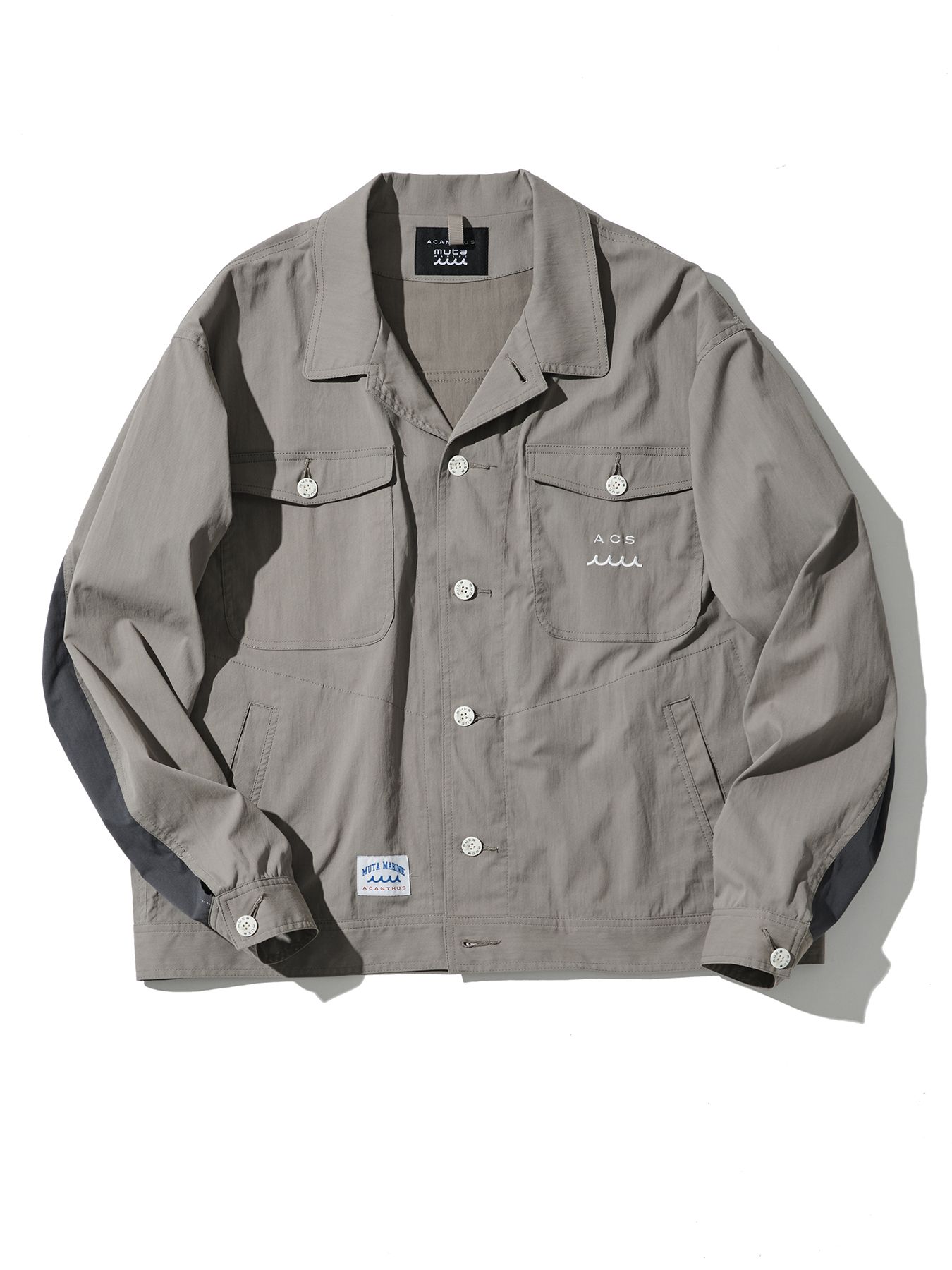 【予約品 10月9日(木) 締切】muta Trucker Jacket / トラッカージャケット / グレー【Acanthus × muta MARINE】